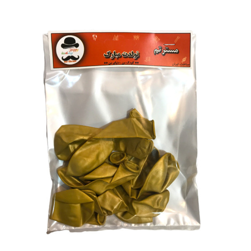 بادکنک مسترتم طرح کروم پلاس 6 بسته 10 عددی