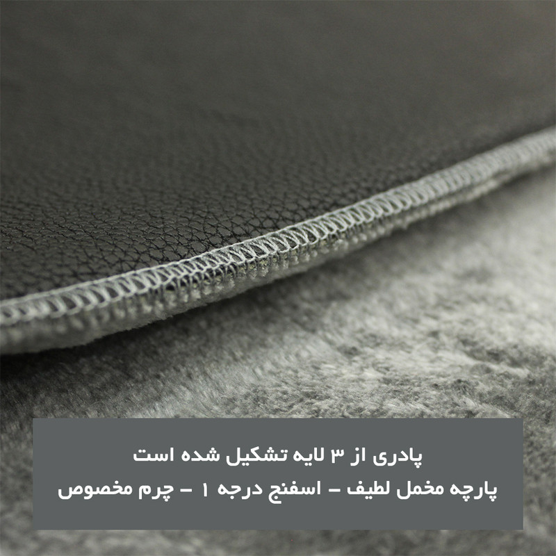 پادری شاران هوم مدل 3 لایه اسفنج دار طرح مخمل سایز 50×100 سانتی متر