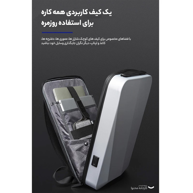 کوله پشتی لپ تاپ بنج مدل BN-22201 مناسب برای لپ تاپ 13 تا 15 اینچی