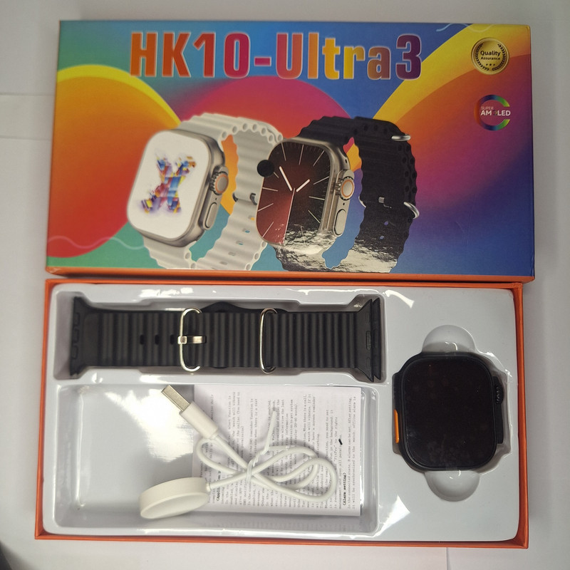 ساعت هوشمند 49 میلیمتری مدل HK10 ultra3 با بند سیلیکونی