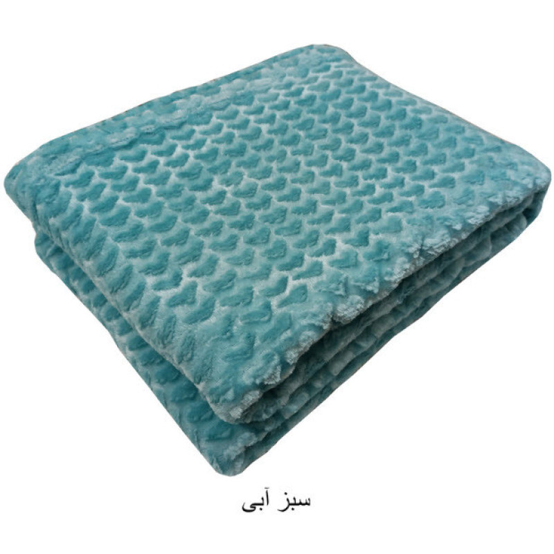 پتو مسافرتی گلبافت مدل ژله ای طرح قلب سایز 210x145 سانتی متر