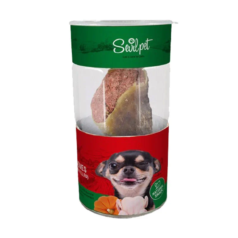 تشویقی سگ سویل پت مدل Cattle Hooves Chicken Pumplin Filled وزن 150 گرم