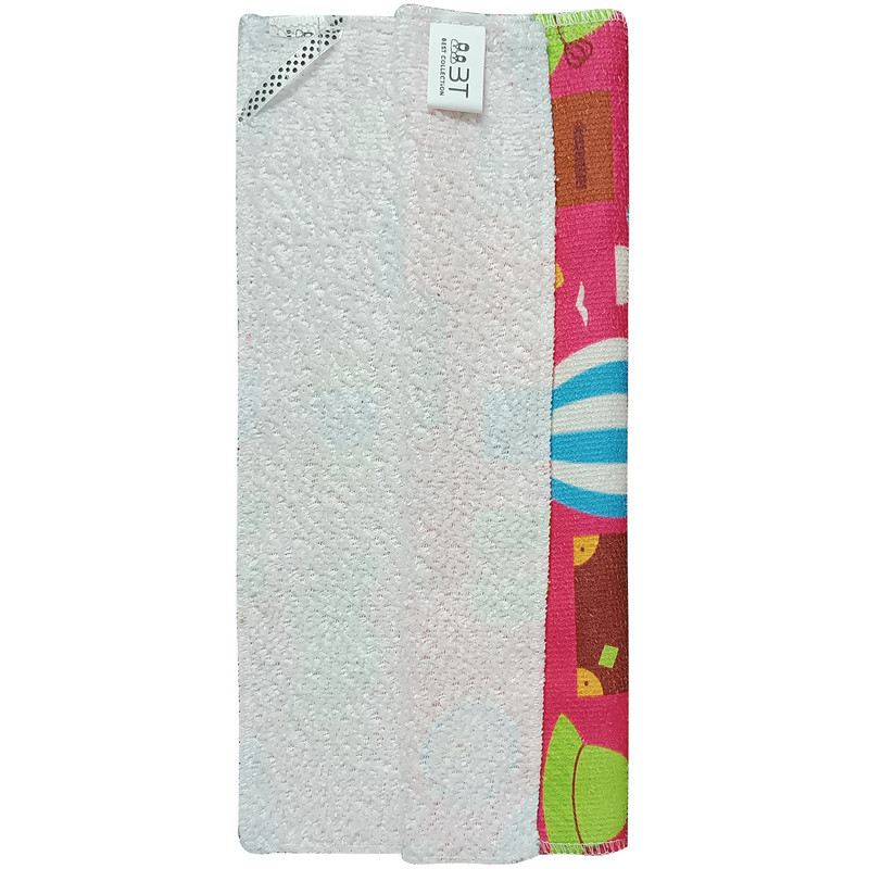 دستمال نظافت آشپزخانه بی تی مدل میکروفایبر طرح ساحلی کد 30x30W210 بسته 3 عددی