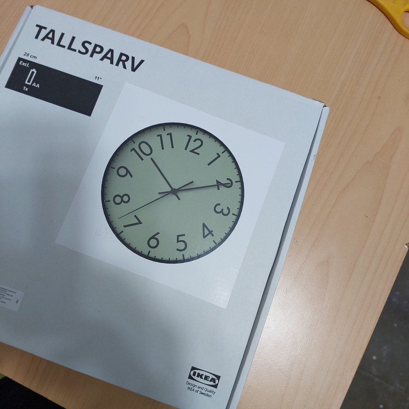 ساعت دیواری عقربه‌ای با نشانگر عددی ایکیا مدل TALLSPARV