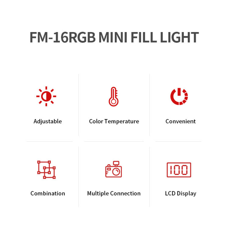 نور ثابت ال ای دی جی ماری مدل FM16RGB