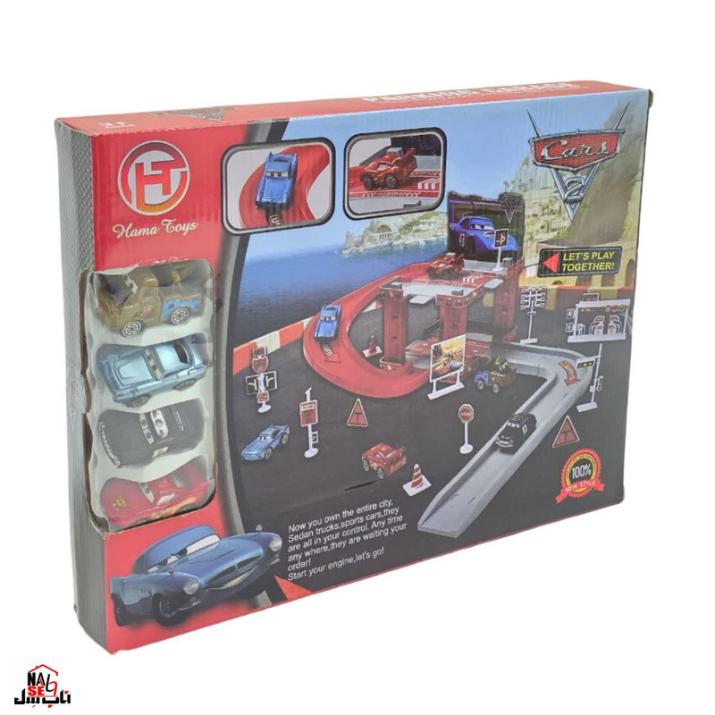 کیت ماشین ناب سل مدل پارکینگ طبقاتی مک کویین McQueen parking lot