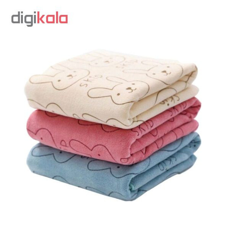 حوله استخری طرح خرگوش سایز 70*1‌40 سانتی متر بسته 3 عددی