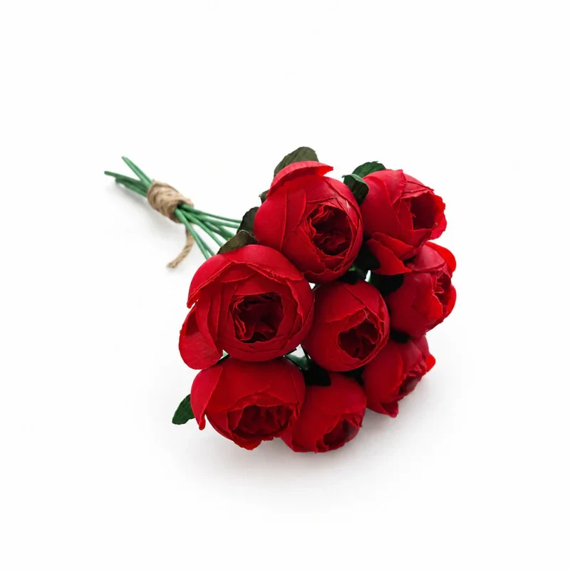 دسته گل مصنوعی مدل پیونی کوچک ۸ شاخه