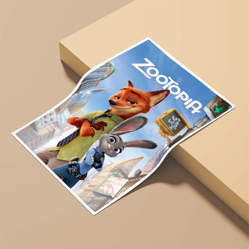 پوستر کارنيکا طرح زوتوپیا Zootopia کد 87998 مجموعه 8 عددی