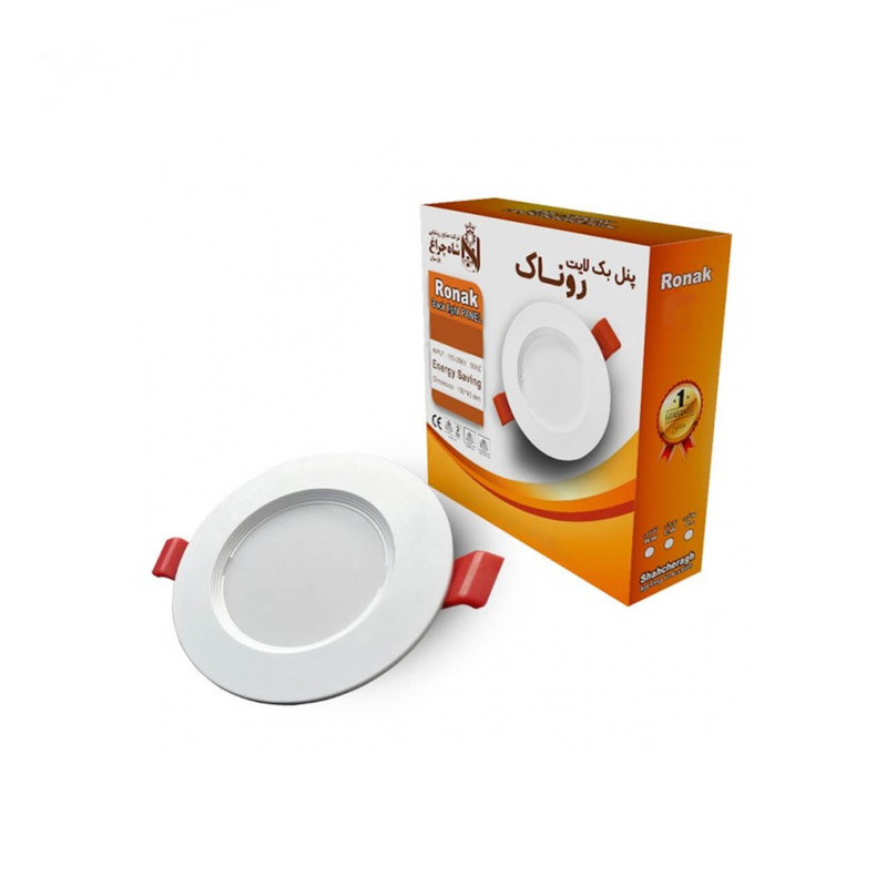 پنل بک لایت 7 وات شاهچراغ مدل روناک بسته 10 عددی
