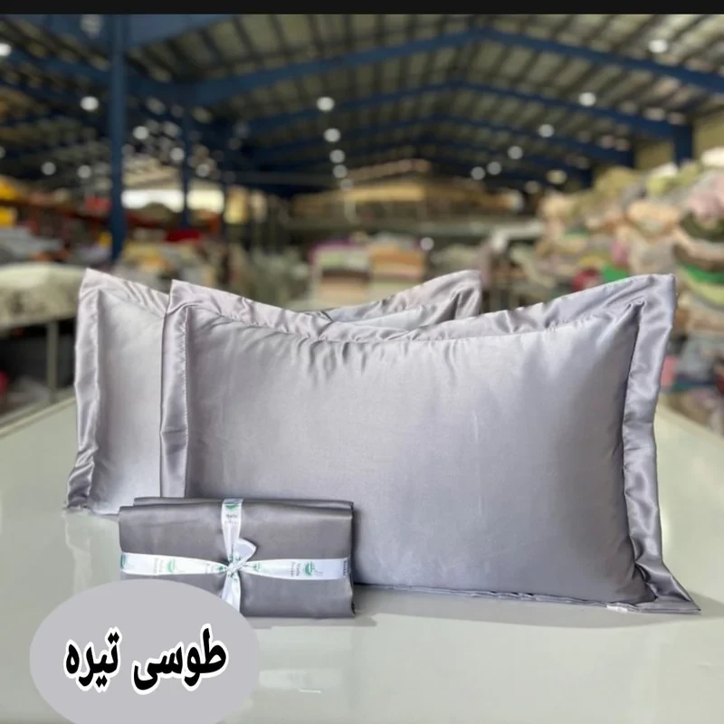 رو بالشی مدل ساتن قابدار سایز 60*80 سانتی متر