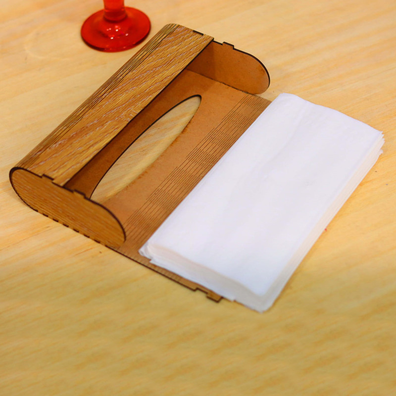 جعبه دستمال کاغذی مدل چوبی کد B100