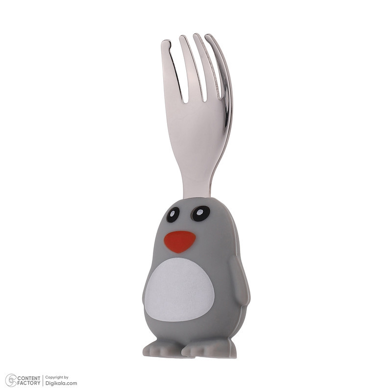 قاشق و چنگال کودک مدل Penguin بسته 2 عددی