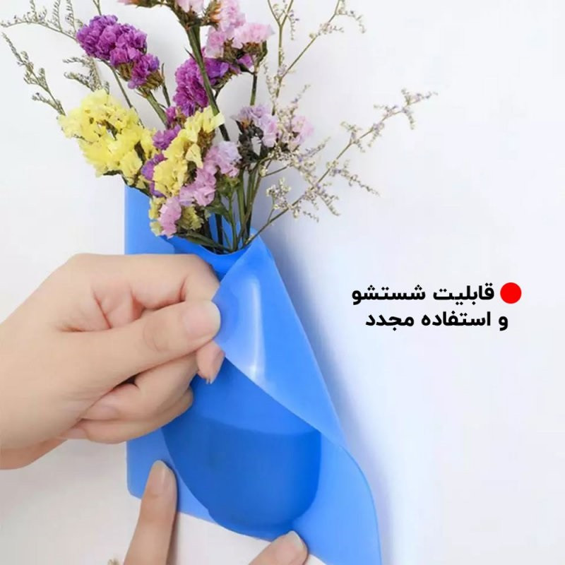 گلدان مدل سیلیکونی چسب دار