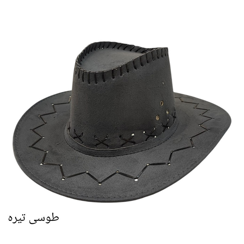 کلاه شاپو مدل کابویی لبه بلند کد zh321