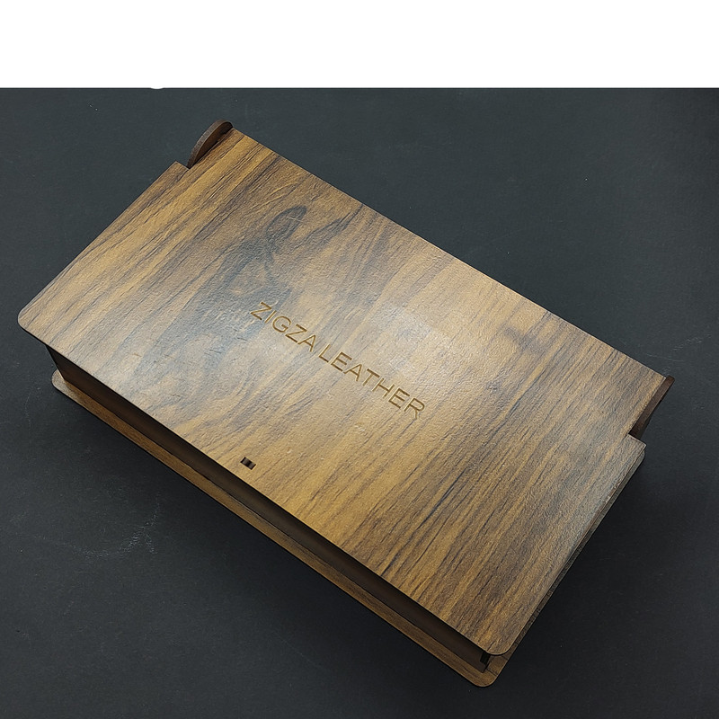 ست هدیه مردانه زیگزا مدل چرم طبیعی B02
