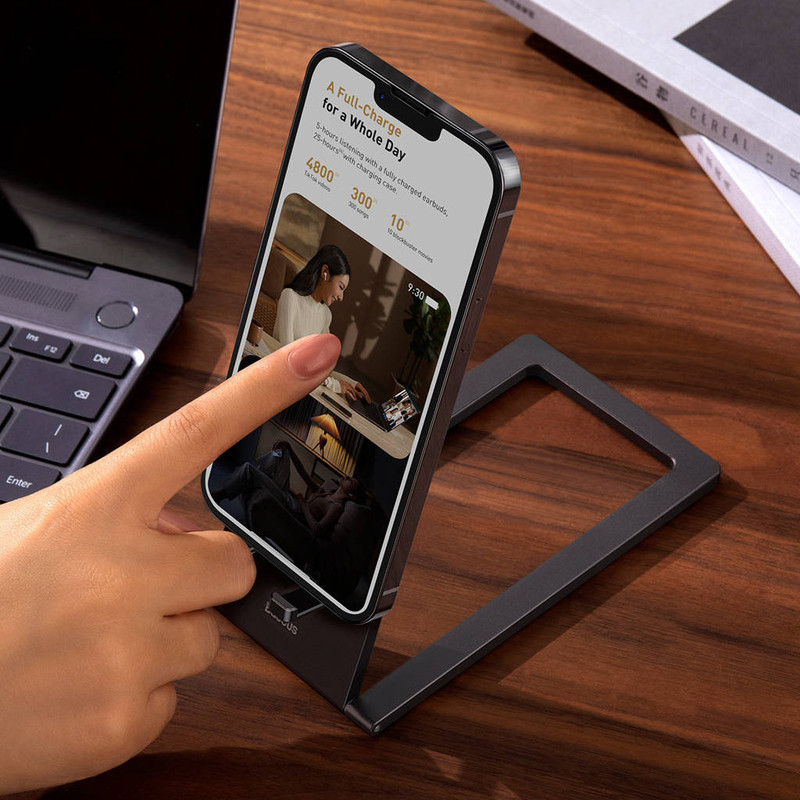 پایه نگهدارنده گوشی موبایل بیسوس مدل Foldable Metal
