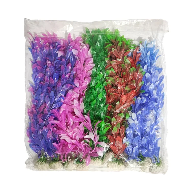 گیاه تزیینی آکواریوم مدل 30CM بسته 10 عددی