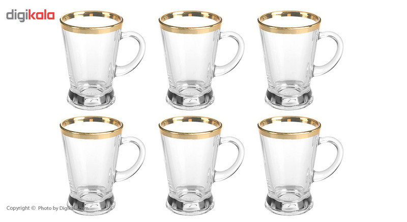 استکان پاشاباغچه سری هیبلی کد 55073 بسته 6 عددی