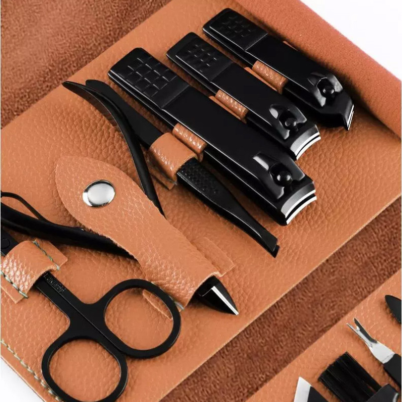 ست مانیکور و پدیکور مدل 16-Leather مجموعه 16 عددی