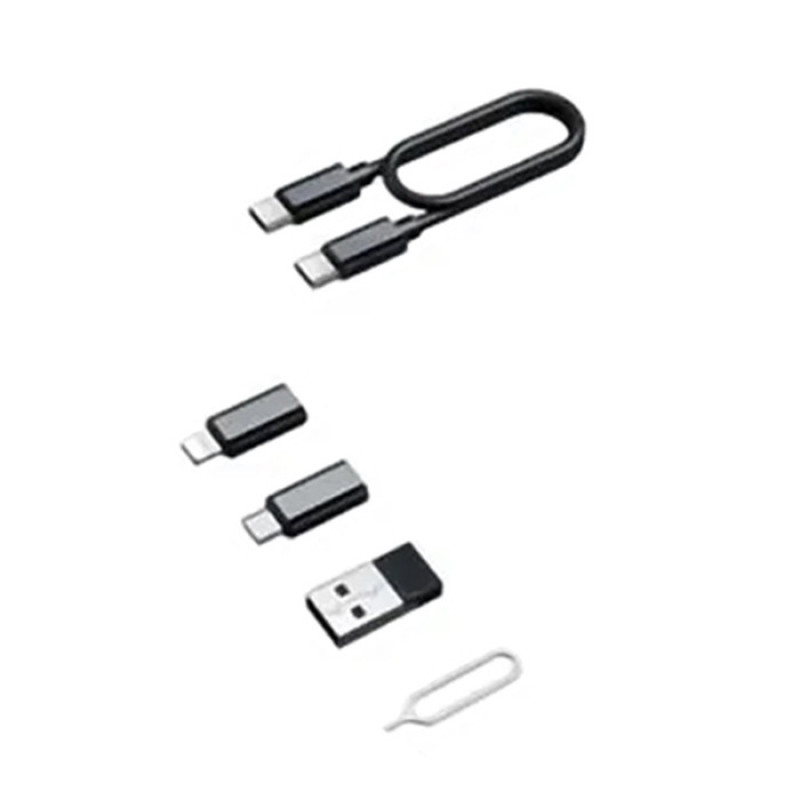کابل تبدیل USB-CUSB به لایتنینگUSB-CMicroUSB بیوا مدل C-17 طول 0.28 متر