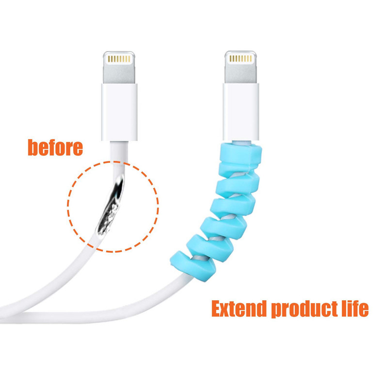 محافظ کابل مدل Silicone Spring بسته 2 عددی