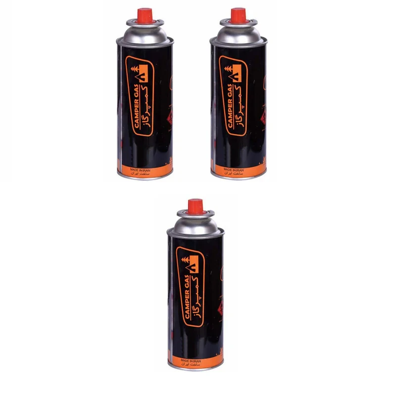 کپسول گاز 220 گرمی کمپرگاز مدل C220 بسته 3 عددی