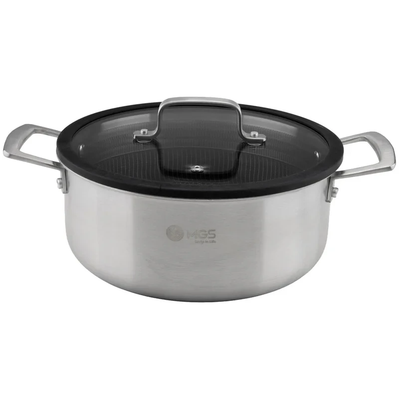 قابلمه استیل ام جی اس مدل کف لیزری PS3122 سایز 24