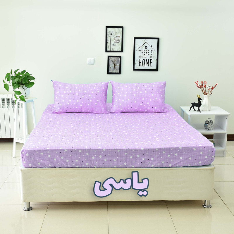 سرویس ملحفه بومرنگ مدل Aseman-160 دونفره 3 تکه