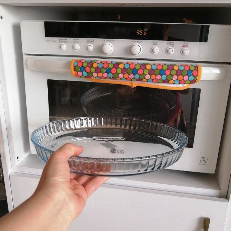 ظرف پخت پیتزا پیرکس مدل Borosilicate کد 814