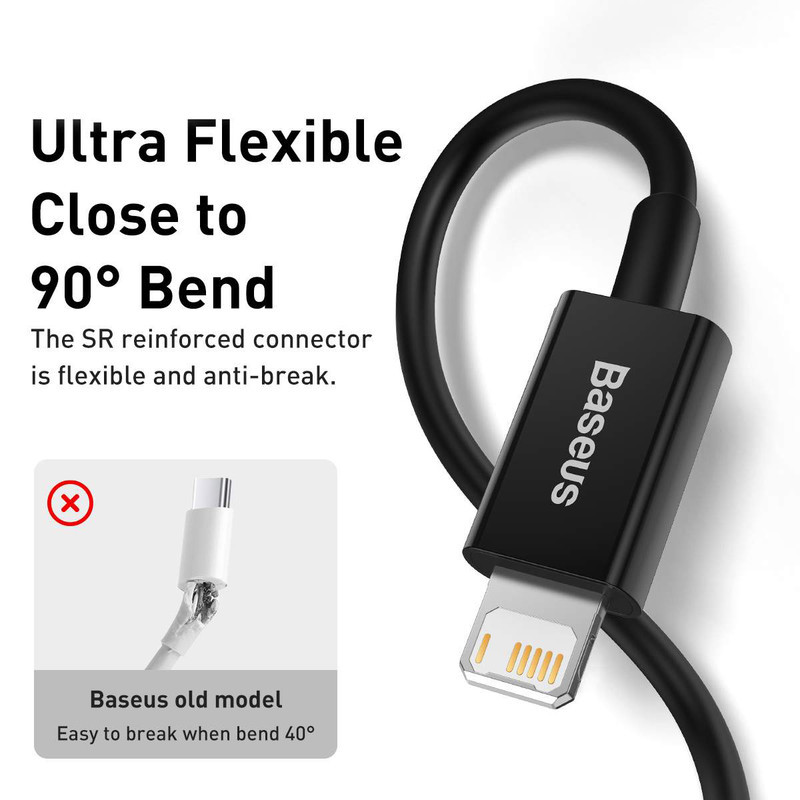 کابل تبدیل USB به لایتنینگ باسئوس مدل CALYS-A01 طول 1.5 متر
