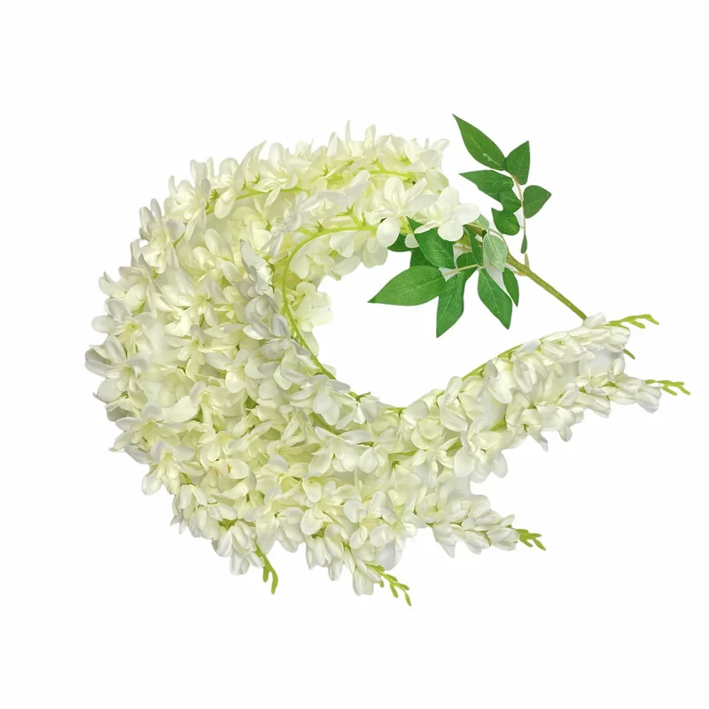 گل مصنوعی آویز ارکیده 5 شاخه قابل تنظیم، مناسب فضای باز و گل‌های آپارتمانی، نصب دیواری و آویزی، ابعاد 85x23x5 سانتی‌متر، وزن 110 گرم، کد A09