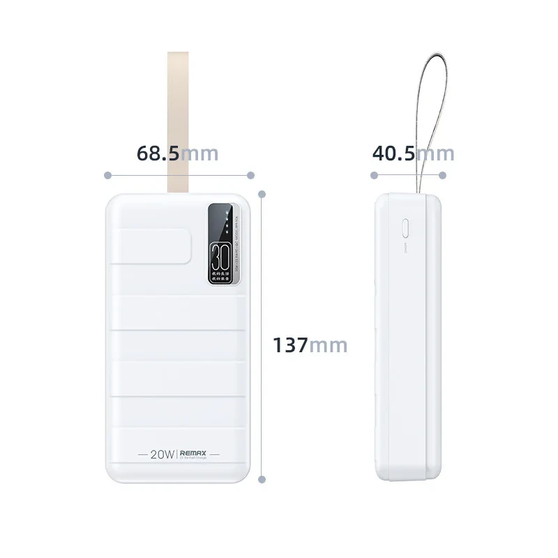 پاوربانک 22.5 وات ریمکس مدل RPP-506 ظرفیت 30000 میلی‌آمپرساعت