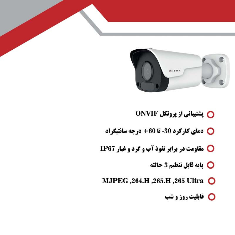 دوربین مداربسته تحت شبکه حارس مدل IPC-E1F2D-130D