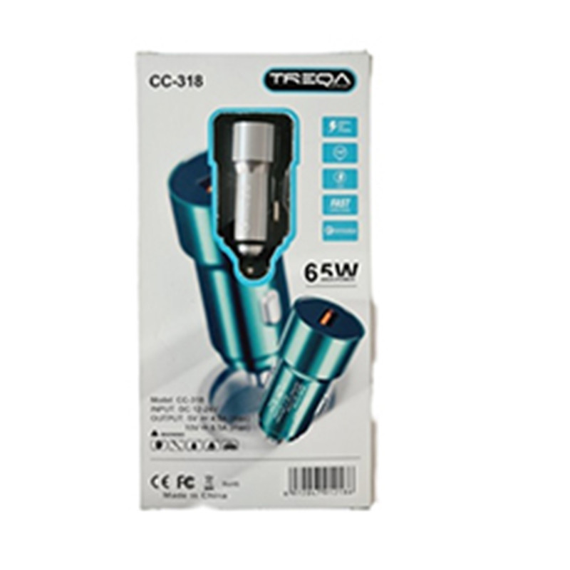 شارژر فندکی 65 وات تِرِکا مدل CC-318