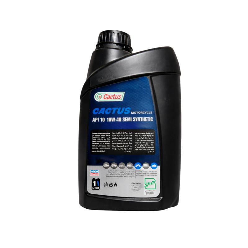 روغن موتور سیکلت نیمه سنتتیک کاکتوس مدل SL 10W-40 حجم 1 لیتر