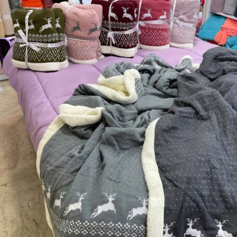 پتو کاتن باکس مدل گوزنی سایز 2×160 سانتی متر
