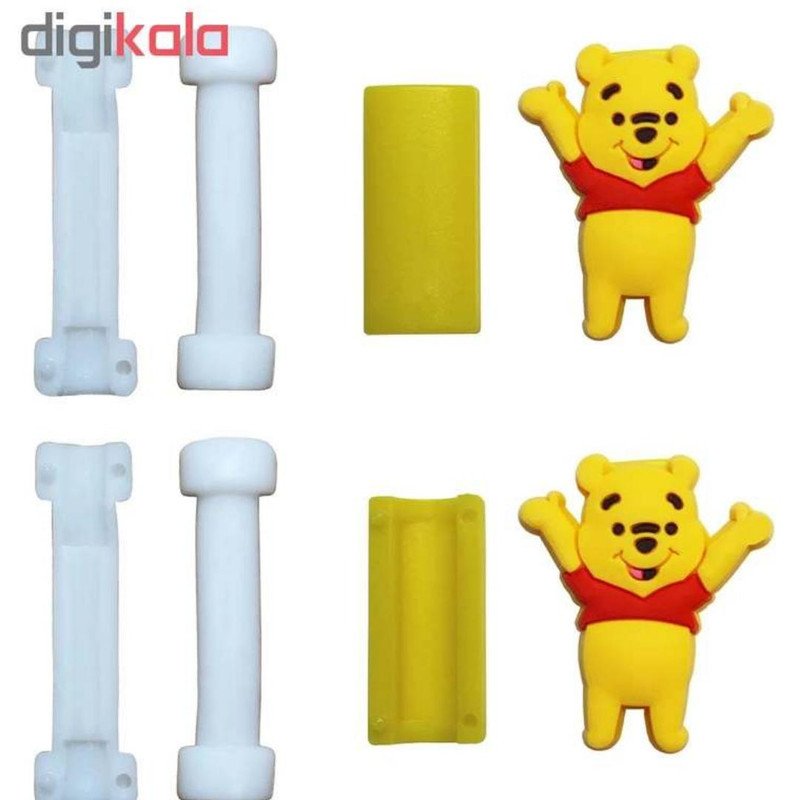 محافظ کابل شارژ و هندزفری مدل Bear003 بسته دو عددی