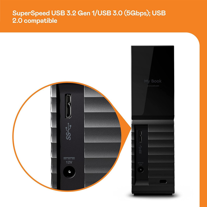 هارد اکسترنال وسترن دیجیتال مدل WD MYBOOK 26TB ظرفیت 26 ترابایت دارای رابط USB