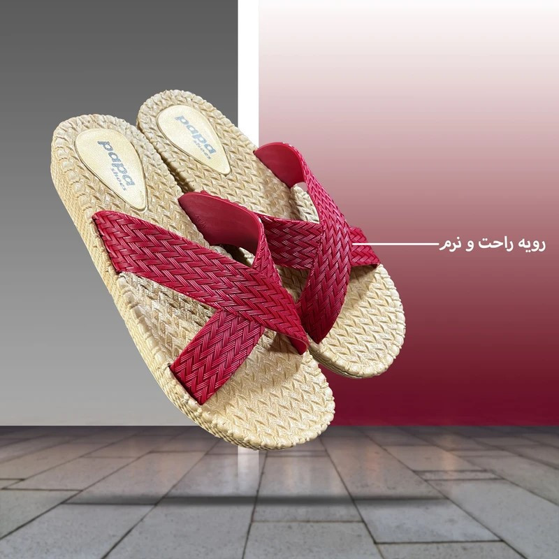 دمپایی زنانه پاپا مدل طبی دوختی کد Rd-9000002