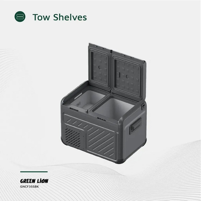 یخچال فریزر خودرو گرین لاین مدل GCF-35 ظرفیت 35 لیتر