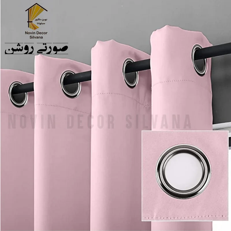 پرده پانچ نوین دکور سیلوانا مدل کتان سایز 200 × 280 سانتی‌متر