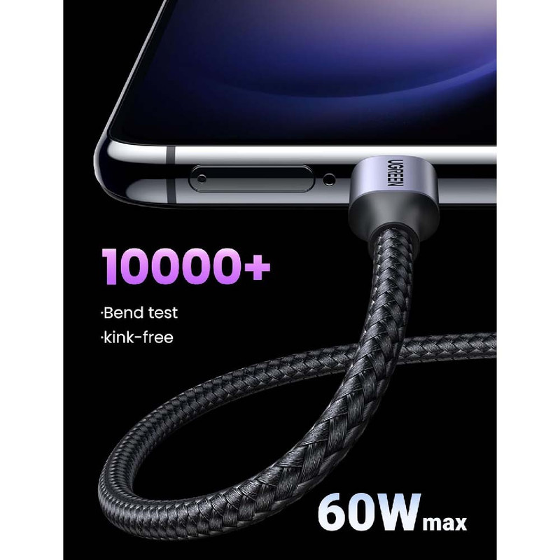 شارژر دیواری 30 وات یوگرین مدل CD305-25114 به همراه کابل تبدیل USB-C