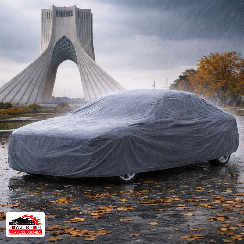چادر خودرو رویال اسپرت مدل ضدآب 100% سایز XL مناسب برای دنا پلاس