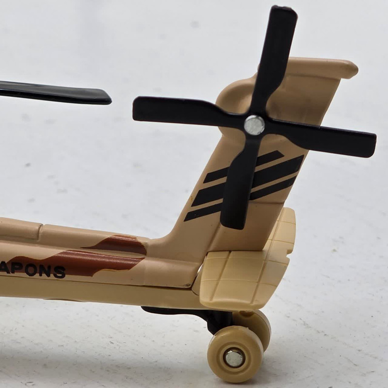 هلیکوپتر بازی ناب سل مدل آپاچی فلزی موزیکال عقب کش  HELICOPTER AH-65D