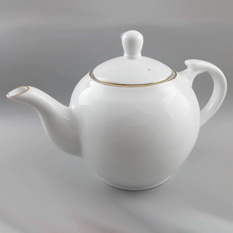 سرویس چای خوری 16 پارچه شرکت صنایع چینی تقدیس مدل گرد خط طلا 309