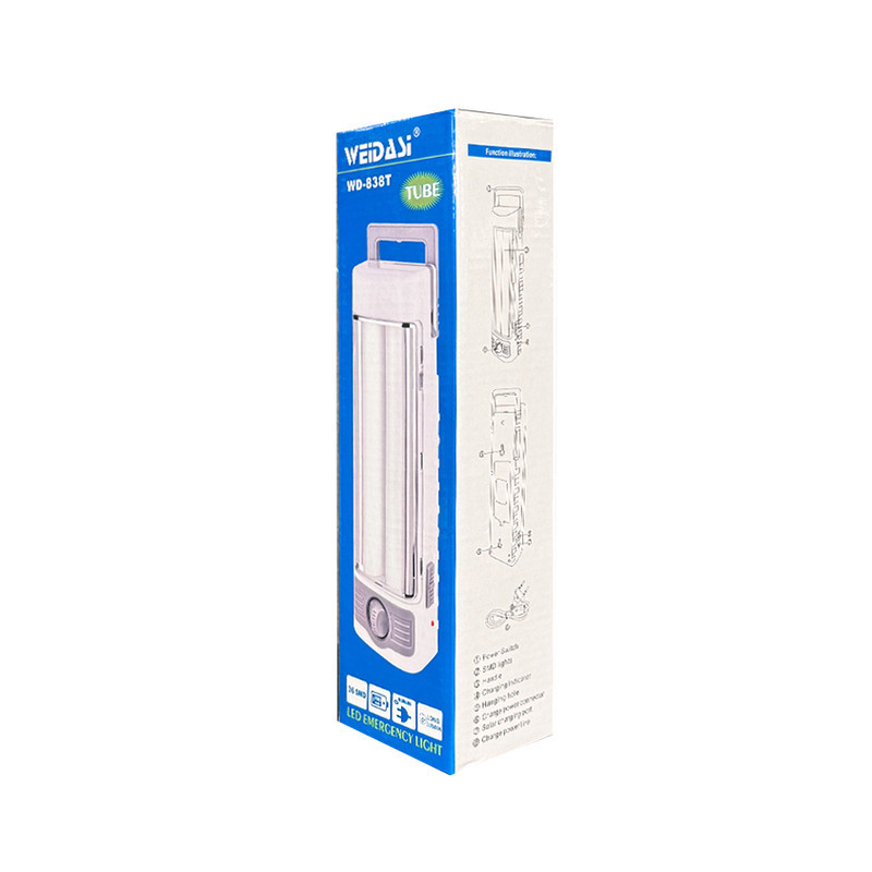 چراغ اضطراری ویداسی کد WD-838T با نور مهتابی