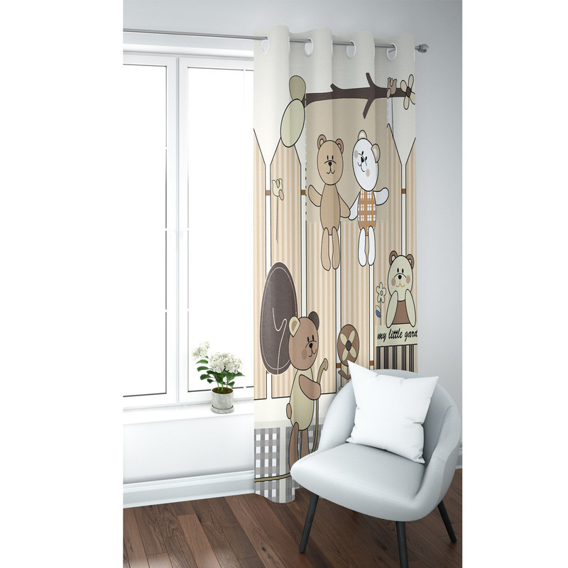 پرده طرح گربه کد MV1181 سایز 270x140 سانتی متر
