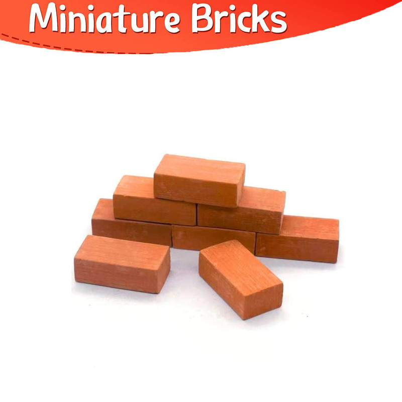 ساختنی مدل آجر مینیاتوری سرامیکی کد ceramic202 بسته 202 عددی