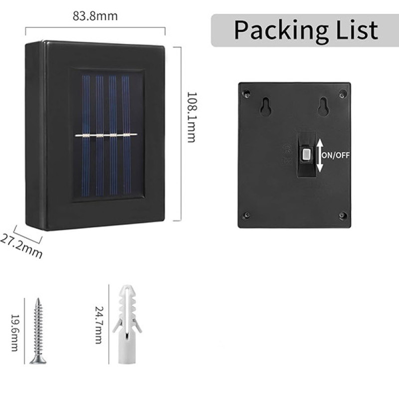 چراغ خورشیدی سولونیکس مدل  4LED-Solar-Wall Lamp